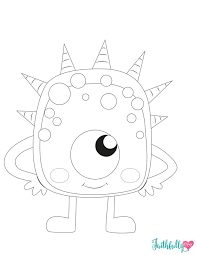 Monster Coloring Pages Free Printables That S Crafty Monster Coloring Pages Free Coloring Pages Monster Crafts