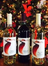 Yes, the wine christmas tree is now officially a thing. Gift Shop Stever Hill Vineyards