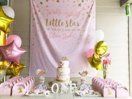Birthday Backdrops For Photos Twinkle Twinkle Little Star Backdrop First Birthday Decoration Twinkle Twinkle Backdrop Gir First Birthday Decorations Girl Birthday Themes Birthday Backdrop