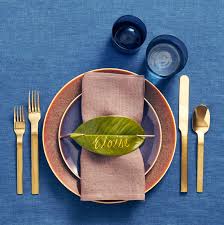 The napkin should be placed on the left side of the forks. Setting The Table 101 Your Ultimate Guide To Creating A Tablescape For Any Type Of Gathering Martha Stewart