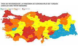 Descarga fotos de mapa turquia. Estambul Provincia De Riesgo Muy Alto De Contagio De Coronavirus Hispanatolia