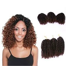 4.1 out of 5 stars 262. 3pcs Pack 8inch Afro Braiding Hair Extension Twist Marlybob Crochet Afro Small Curly Braids Hair African Weave Hair Extensions 1b 30 Wantitall