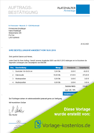 Check spelling or type a new query. Auftragsbestatigung Muster Kostenlose Vorlage Zum Download