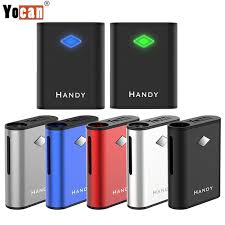 ●screw the cartridge into the battery once it's fully charged. Authentic Yocan Handy Cbd Thc Cartridges 500mah Box Mod Preheating Vv Battery With Voltage Variable Magnetic Connection For 510 Thick Oil Carts Atomizers