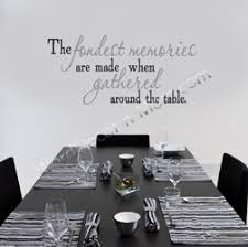 These quotes are normally product of vinyl, so they're simple to use on the wall, and fully detachable which makes them good for tenants. Dining Room Wall Quotes Quotesgram