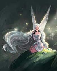 fada de cabelo branco coisas para desenhar arte com fadas producao de arte