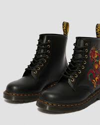 Free us delivery over $50. 1460 Leather Dragon Embroidered Lace Up Boots Dr Martens