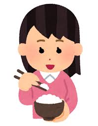 いろいろな箸でご飯を食べる人のイラスト | かわいいフリー素材集 ...
