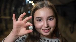11-year-old girl finds rare coin from 2,000 years ago