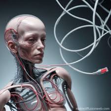 foetus de chauve souris rose couch dans le corps Prompts