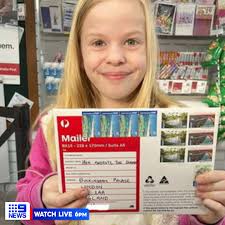 Eight-year-old Olivia Akers from Tallygaroopna in regional Victoria is the  proud owner of one of Queen Elizabeth II's last letter, received