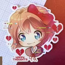Sayori Idrawrainbows Literature Club Literature Anime