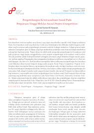 Kuliah kewirausahaan sosial didasari oleh kegelisahaan atas ketidaksinkronan dunia pendidikan dengan dunia luar. Pdf Pengembangan Kewirausahaan Sosial Pada Perguruan Tinggi Melalui Social Project Competition