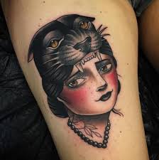 Lady Panther By Cedric Weber Tattoo At Greyhound Tattoo In Essen Germany Panthertattoo Ladyheadtattoo Ladyhead Ladyheadpanther Tatuagem Tatoo Neo Trad