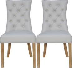 There are 198 curved dining chairs for sale on etsy, and they cost 424,65 $ on average. Natural Fabric Curved Button Back Dining Chair Pair Cfs Furniture Uk