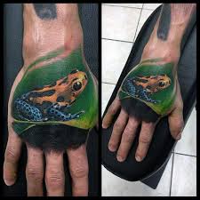 Amazing green frog tattoos on back shoulder. 90 Frog Tattoos For Men Amphibian Design Ideas