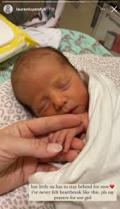 Lauren Burnham asks fans to pray for her newborn baby girl