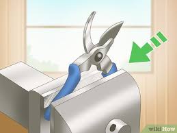 Ensure you follow the natural curve of the shears. How To Sharpen Pruning Shears 13 Steps With Pictures Wikihow