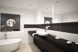This is an example of a modern bathroom. How Can L Make My Bathroom Look Designer