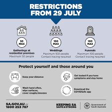 (nine) we only have one chance to get this right, south australian premier steven marshall said. Sa Health On Twitter Update To Public Activity Restrictions In South Australia From 29 July Information Available Here Https T Co 9tczgwkprj Https T Co 5b4foaujpk