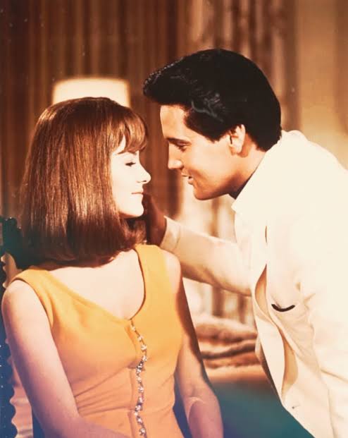 Elvis Presley and Shelley Fabares are photographed in promotional ...