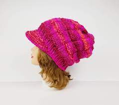 Newsboy Hat Visor Beanie Hat Chunky Knit Hat Women S Etsy Knitted Hats Chunky Knit Hat Visor Beanie