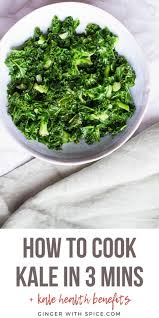 The skin of an eggplant is full of antioxidants, potassium and magnesium. 3 Minute Garlic Butter Wilted Kale How To Cook Kale Ginger With Spice