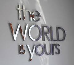 The World Is Yours Glass Wall Decor Scarface Referance Inspirational Words Words Inspirational Quotes