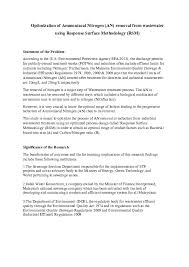 These regulations apply to any premises which discharge or release industrial effluent or mixed effluent onto or into any soil, or into any inland inland waters pollution control soil pollution/quality sewerage authorization/permit freshwater quality/freshwater pollution effluent waste. Doc Optimization Of Ammoniacal Nitrogen Short Paper Oumal Sanah Academia Edu