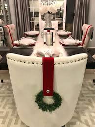 Dining Chair Christmas Wreath Christmas Chair Diy Dining Dining Chairs