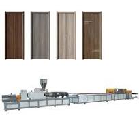 Plastic PVC Wood Composite Door Complete Production Line WPC Board  Extrusion Machine