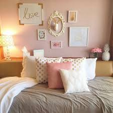Beautiful Rose Gold Bedroom Design Gold Bedroom Girl Room Dorm Walls