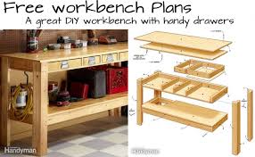 The workbench plans don't have to be complicated unless you specifically prefer such a design. Build This Simple Workbench With Drawers Woodwork City Free Woodworking Plans