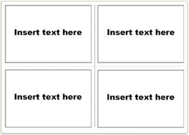 Create your own invitations or let your friends, family, business associates, and clients know that you're thinking of them on their special day when you send a unique personalized card that you've printed online. Vocabulary Flash Cards Using Ms Word