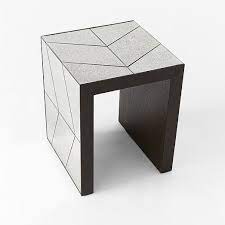 The beautiful blend of jute and chenille promises soft durability. Herringbone Mirror Side Table Mirrored Furniture Side Table Mirror Side Table