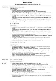 The person who manages these employees and operations and frequently owns the business is the dealer principal, also commonly. Parts Manager Resume Samples Velvet Jobs