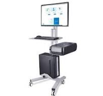 Amazon.com: AW Medical Mobile Computer Cart Rolling PC Stand ...
