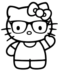 Plus, it's an easy way to celebrate each season or special holidays. Nerd Hello Kitty Coloring Page Free Printable Coloring Pages For Kids