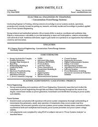 electrical engineer resume template