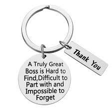 This thank you gift for boss thanks great leaders for being the receive your appreciation plaque for your boss within three days with diy awards' rush shipping. Boss Thank You Gift Keyring Mentor Gift A Truly Great Boss Is Hard To Find Keychain Mentor Key Ring Boss Appreciation Gift Retirement Christmas Birthday Gifts For Boss Supervisor Mentor Buy Online