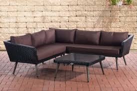 Clp Polyrattan Eck Loungeset Skara I Schwarz I Gartenlounge Flachrattan I Eckgarnitur Glastisch I 1 25mm Rattandi Loungemobel Garten Lounge Mobel Gartenmobel