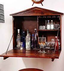 Wall mounted wooden bar cabinet. Modern Wall Mounted Bar Cabinet Novocom Top