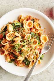 Orecchiette With Nduja Shrimp And Tomatoes Recipe Recipe Spicy Recipes Recipes Healthy Snacks Recipes