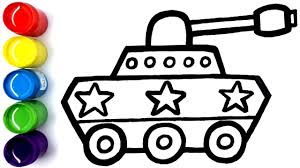 Cara menggambar truk molen untuk anak tk dan sd youtube. Cara Menggambar Dan Mewarnai Mainan Mobil Truk Tank Untuk Anak Anak Youtube