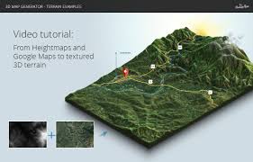 3d Map Generator Terrain From Heightmap In 2020 Map Generator Map Photoshop Textures
