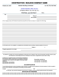 Your home deserves the best. 31 Construction Proposal Template Construction Bid Forms