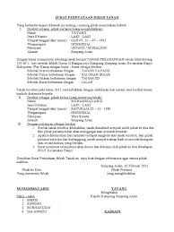 Surat Pernyataan Hibah Tanah Preschool Tracing Surat Reading