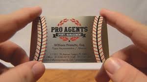 Find a variety of create your own business card templates and many predesigned options that are simple to customize, proof, and order when it's most convenient. Sports Management Metal Business Cards Youtube