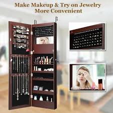 Maybe you would like to learn more about one of these? Latitude Run Amrutha Wall Mounted Jewelry Armoire With Mirror Wayfair In 2020 Wall Mounted Jewelry Armoire Jewelry Cabinet Girl Bedroom Decor