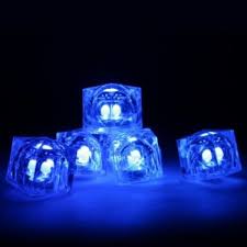 Light Up Ice Cubes Blue Led Ice Cubes Glowsticks Com